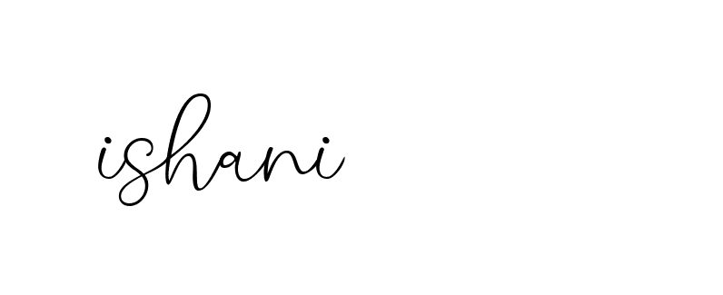 Signature of ishani-