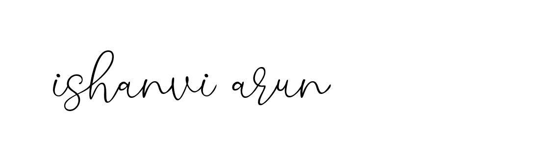 Signature of ishanvi-arun-