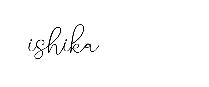 Signature of ishika-