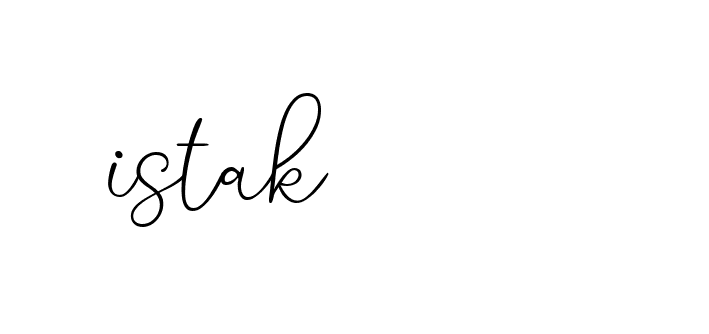 Signature of istak