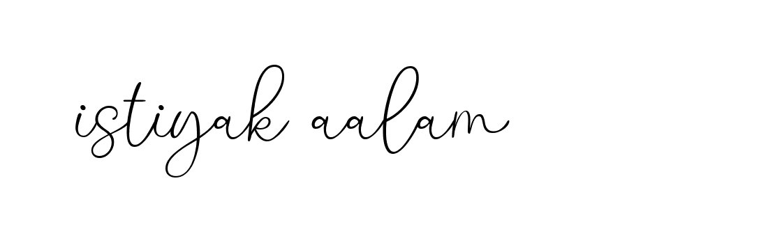 Signature of istiyak-aalam