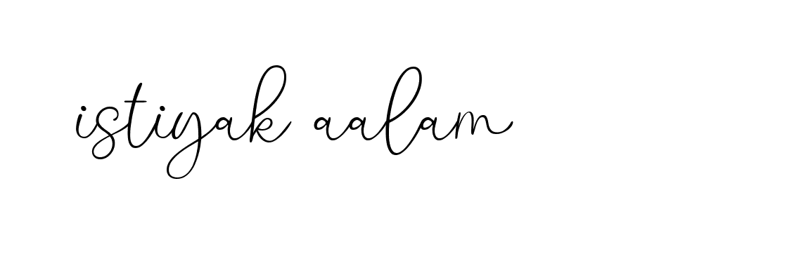 Signature of istiyak-aalam-