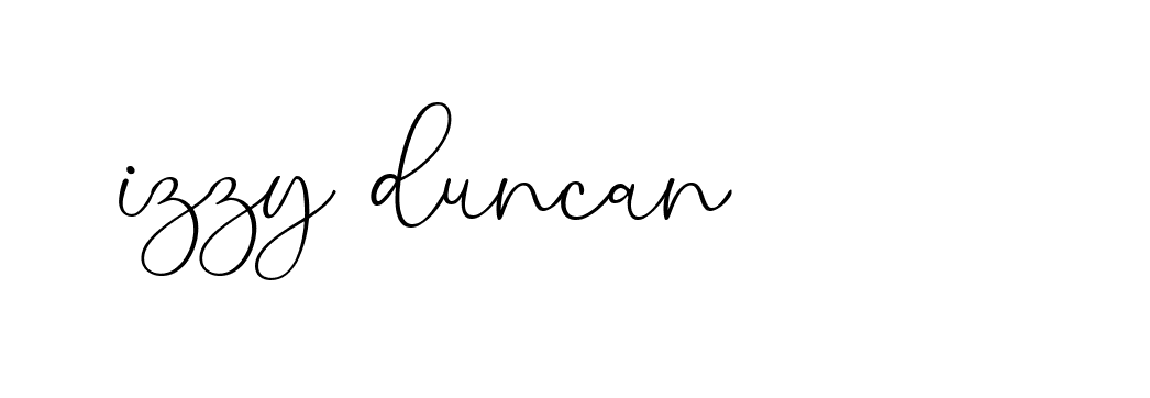 Signature of izzy-duncan