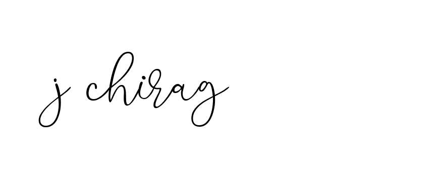 Signature of j-chirag