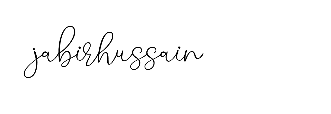 Signature of jabirhussain