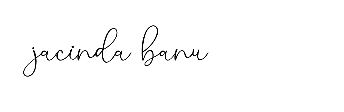 Signature of jacinda-banu-