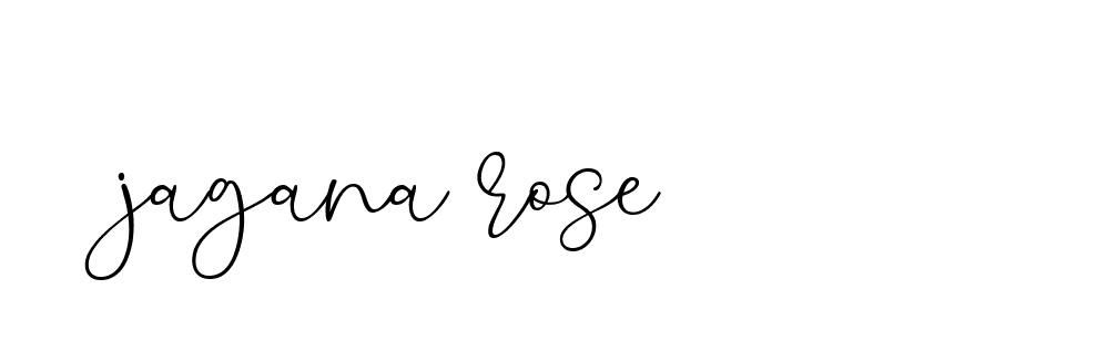 Signature of jagana-rose