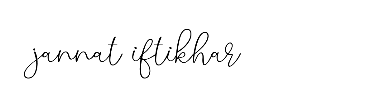 Signature of jannat-iftikhar-