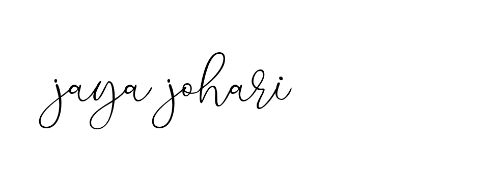 Signature of jaya-johari