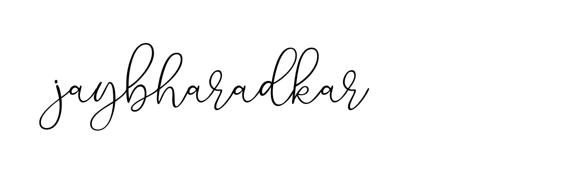 Signature of jaybharadkar