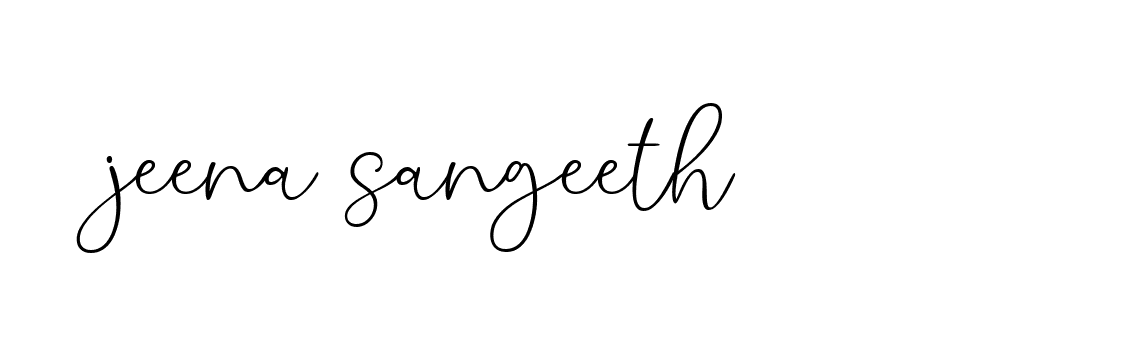 Signature of jeena-sangeeth