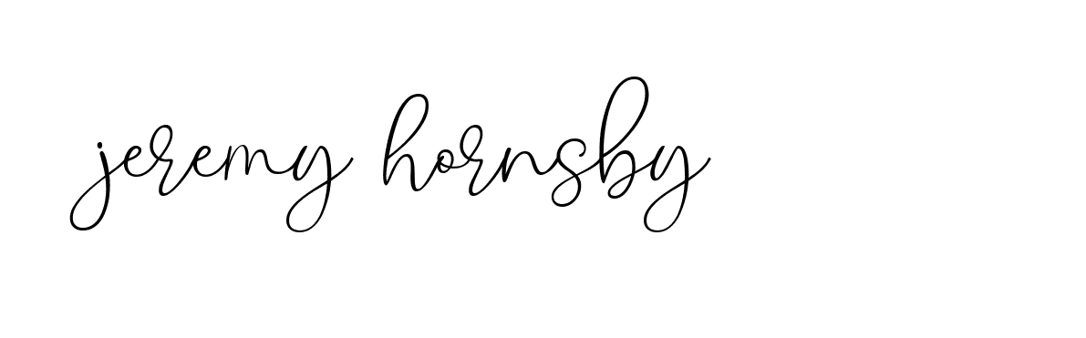 Signature of jeremy-hornsby