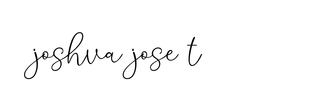 Signature of joshva-jose-t