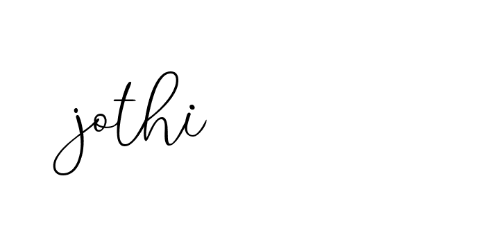 Signature of jothi