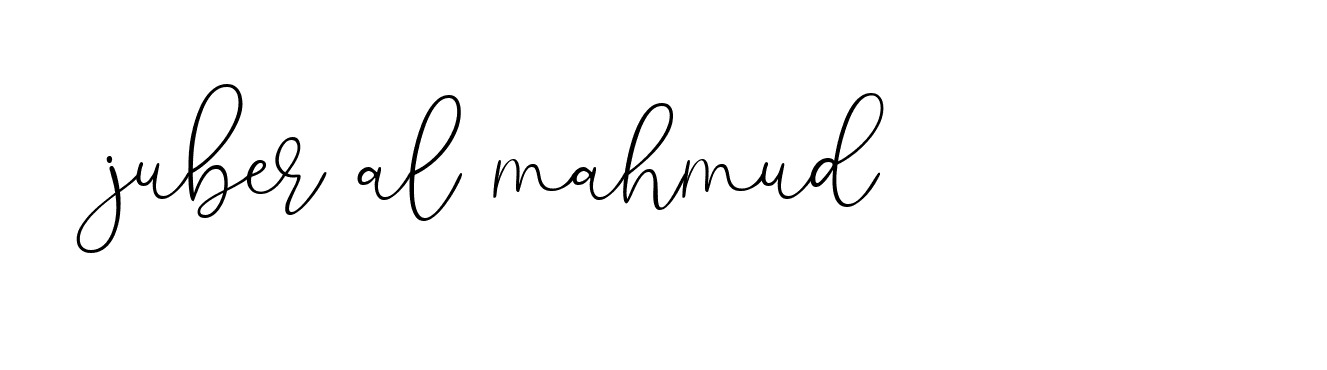 Signature of juber-al-mahmud-