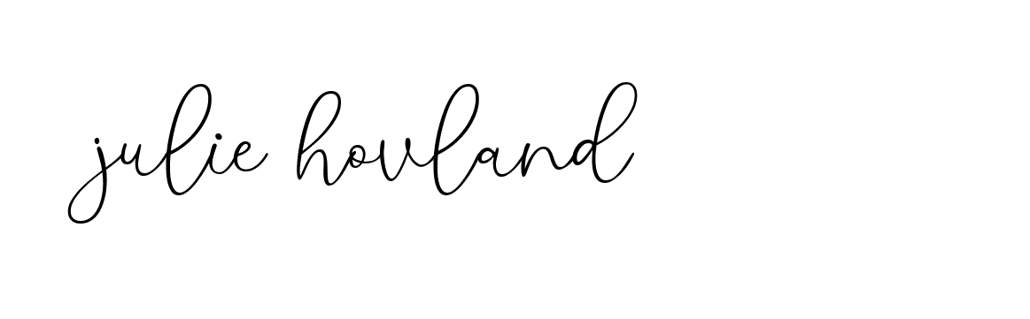 Signature of julie-hovland-