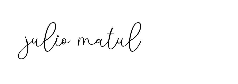 Signature of julio-matul