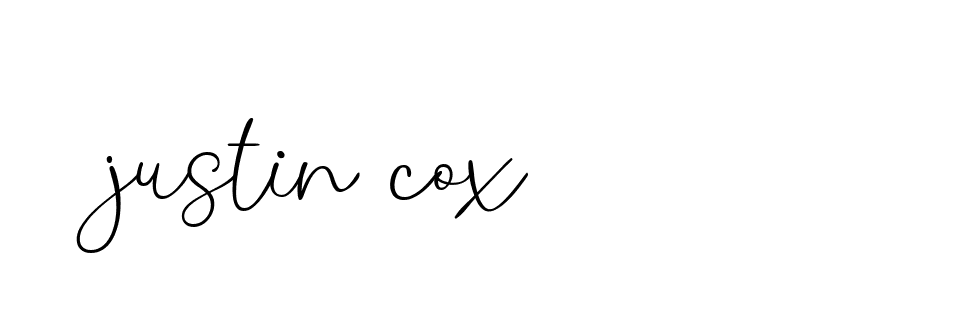 Signature of justin-cox-