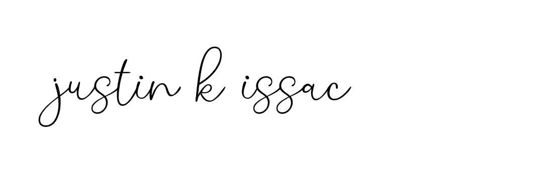 Signature of justin-k-issac