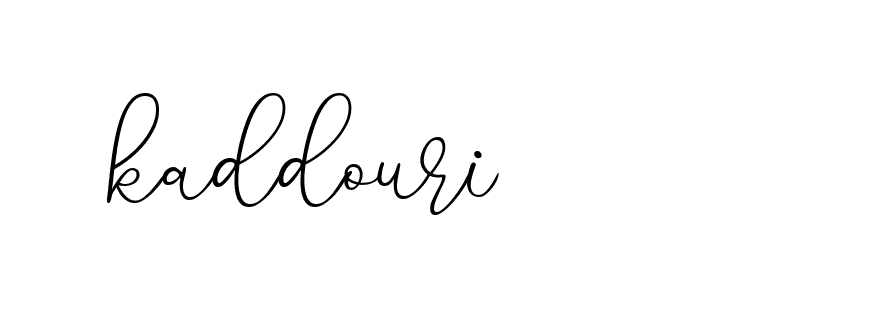 Signature of kaddouri