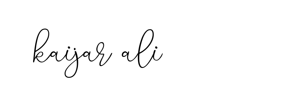 Signature of kaijar-ali