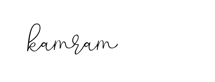 Signature of kamram