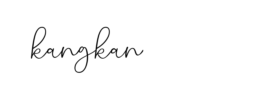 Signature of kangkan