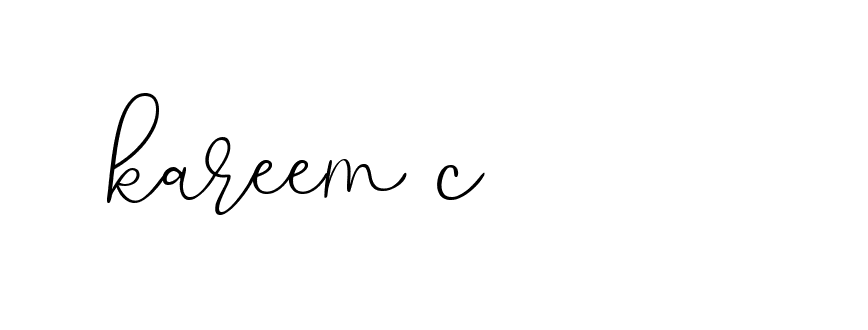 Signature of kareem-c