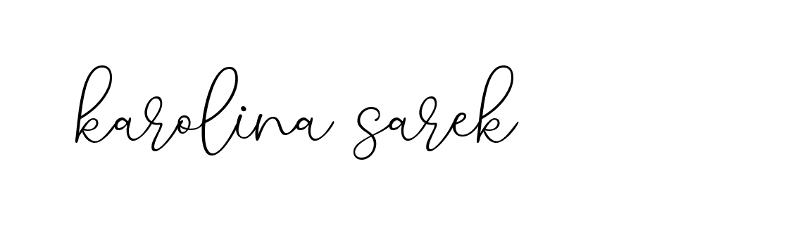 Signature of karolina-sarek