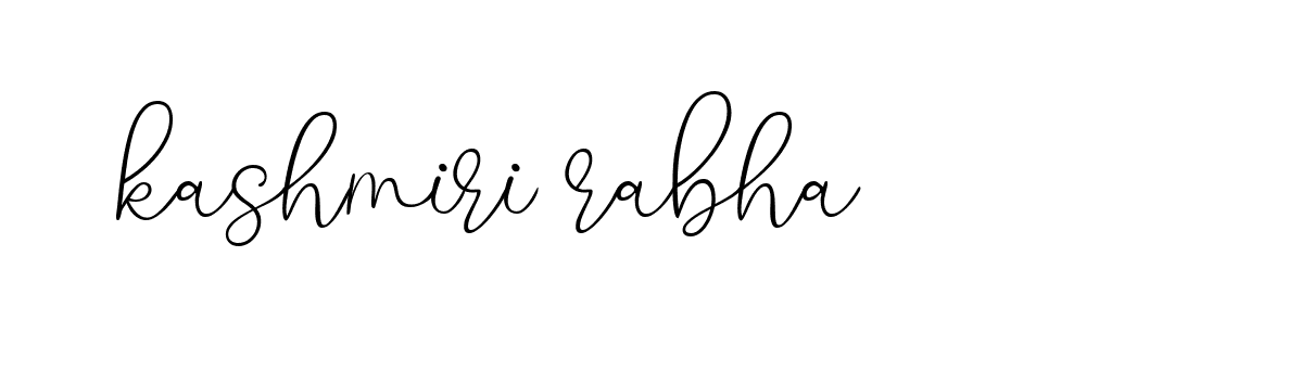 Signature of kashmiri-rabha-