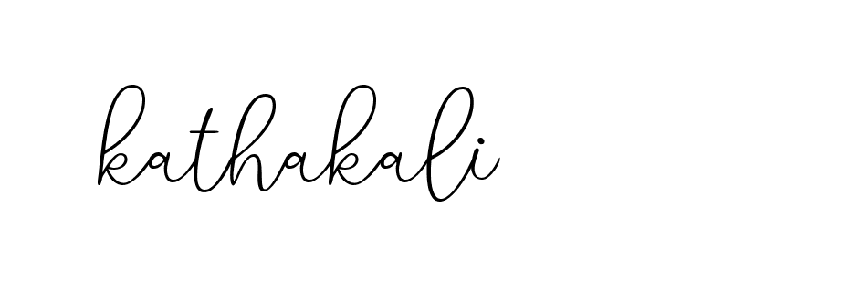 Signature of kathakali