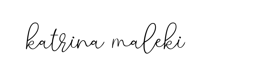 Signature of katrina-maleki