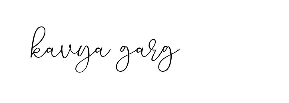 Signature of kavya-garg