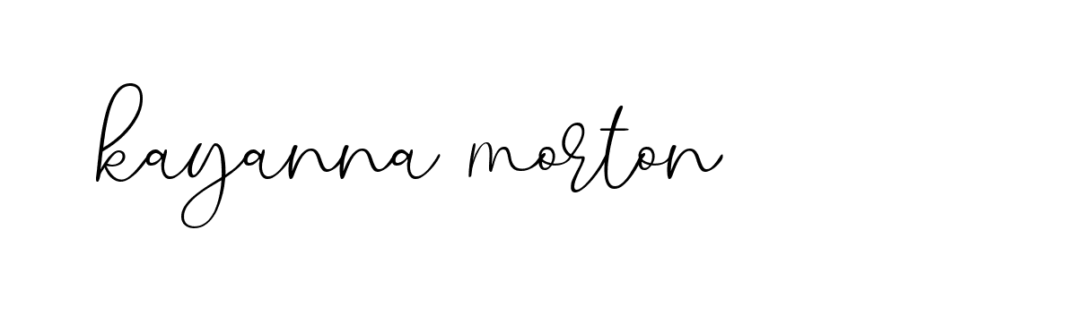 Signature of kayanna-morton