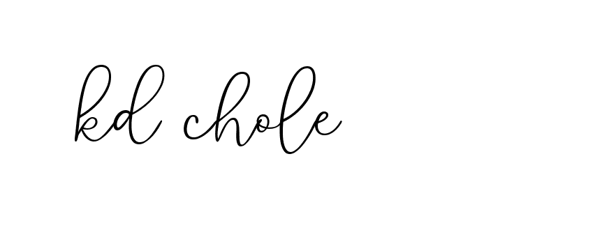 Signature of kd-chole