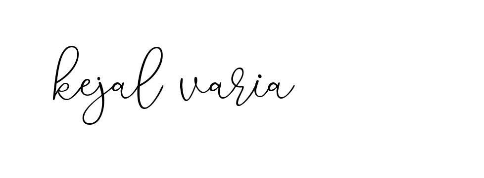 Signature of kejal-varia