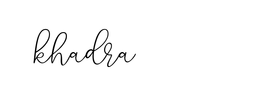 Signature of khadra