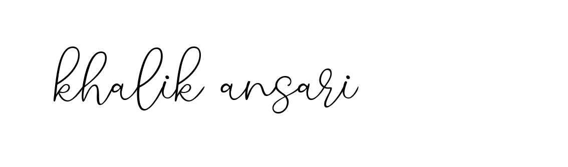 Signature of khalik-ansari-