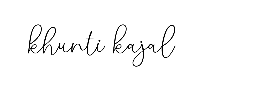 Signature of khunti-kajal