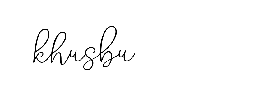 Signature of khusbu