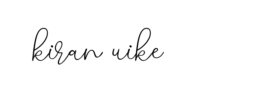 Signature of kiran-uike