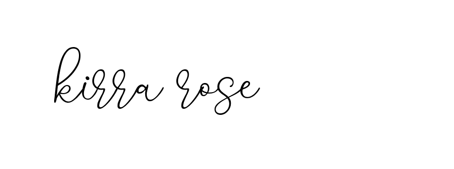 Signature of kirra-rose