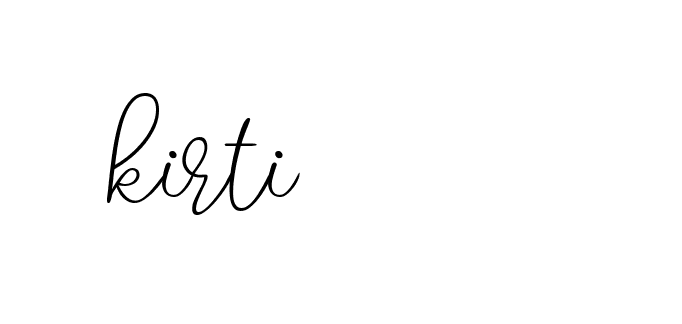 Signature of kirti