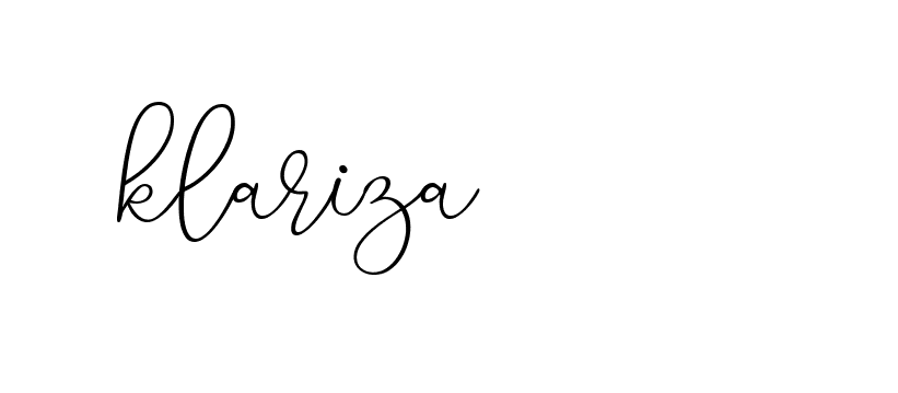 Signature of klariza