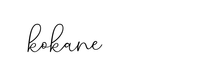 Signature of kokane