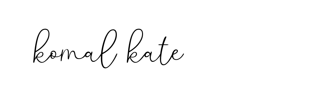 Signature of komal-kate-