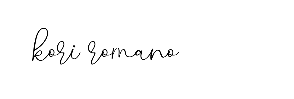 Signature of kori-romano