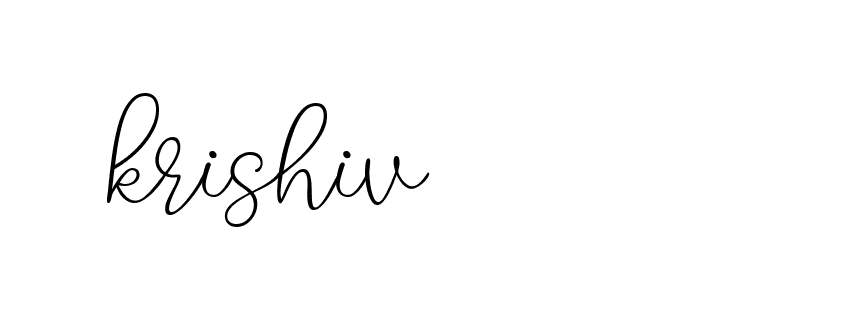 Signature of krishiv-