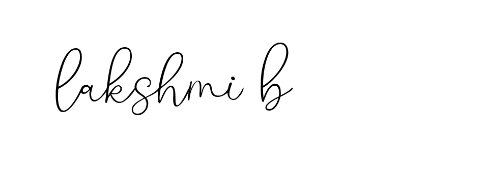 Signature of lakshmi-b