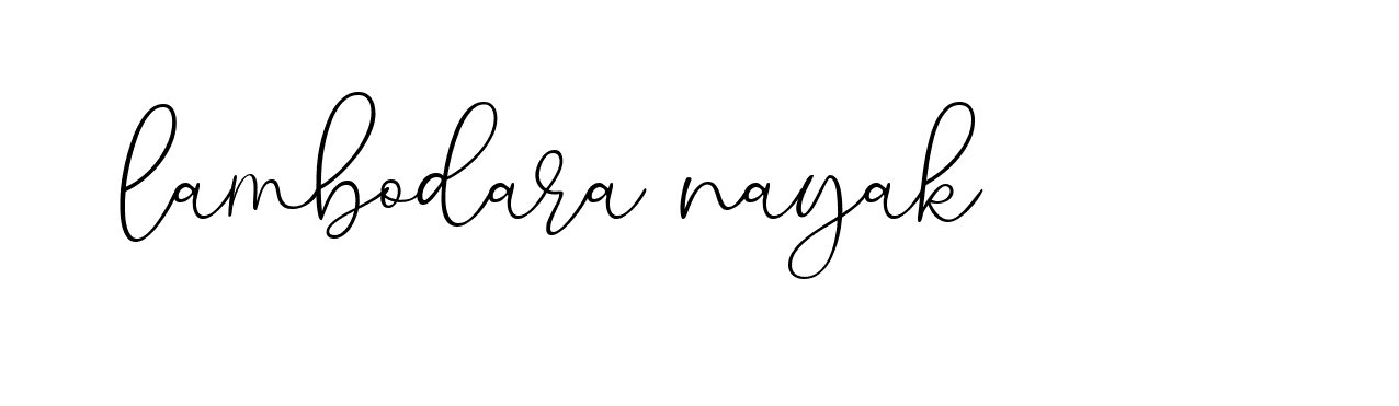 Signature of lambodara-nayak